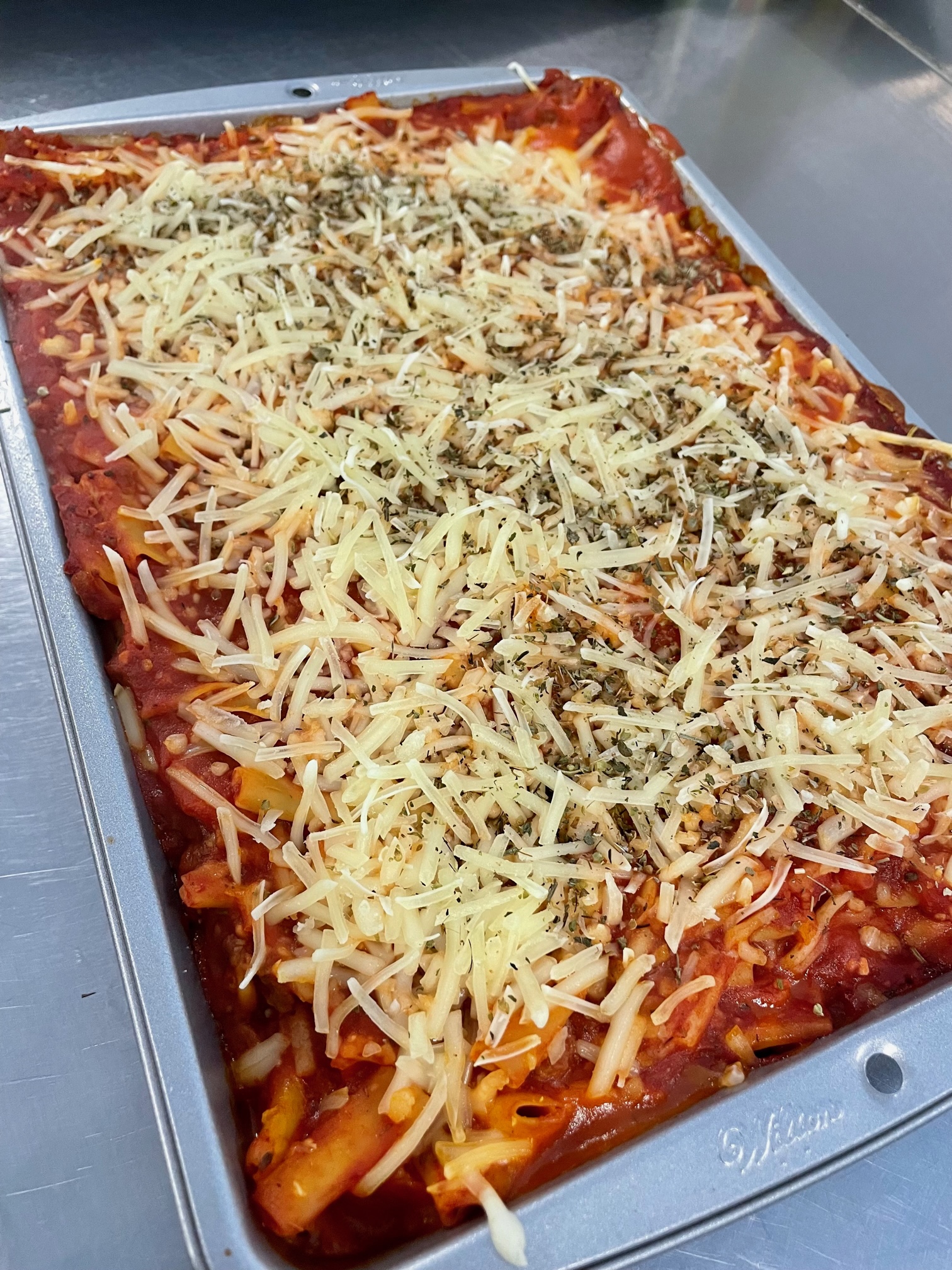 Individual Microwave Vegan Baked Ziti Cassoulet